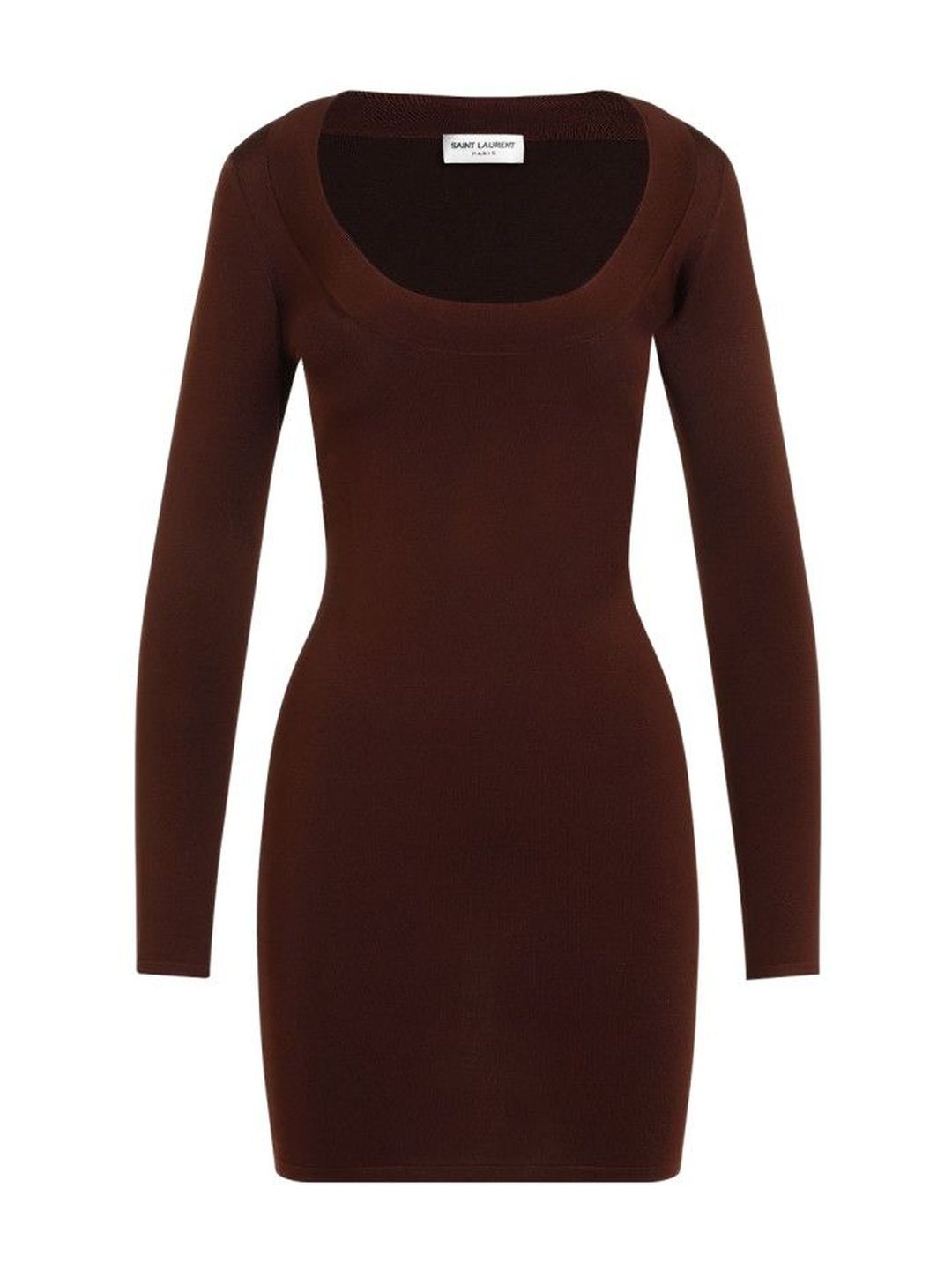 Saint Laurent Brown Viscose Mini Dress-picture-47