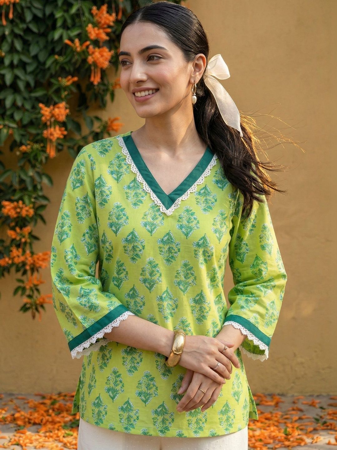 Anouk Rustic Print Ethnic Top-image-13