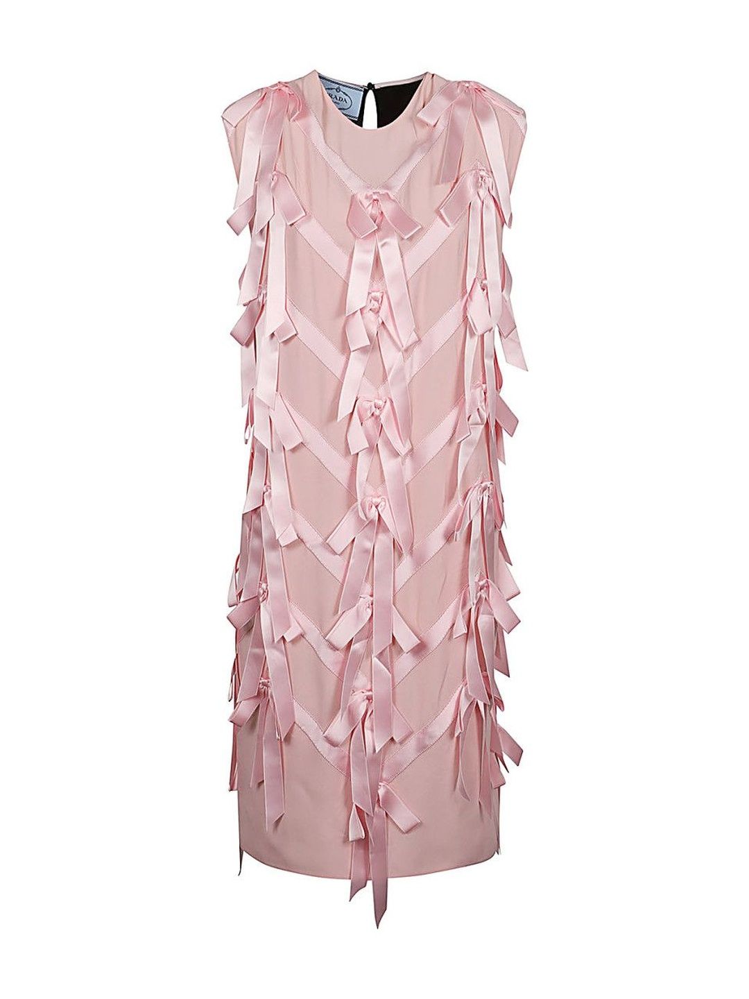 Prada Pink Sabl Embroidered Dress-image-9