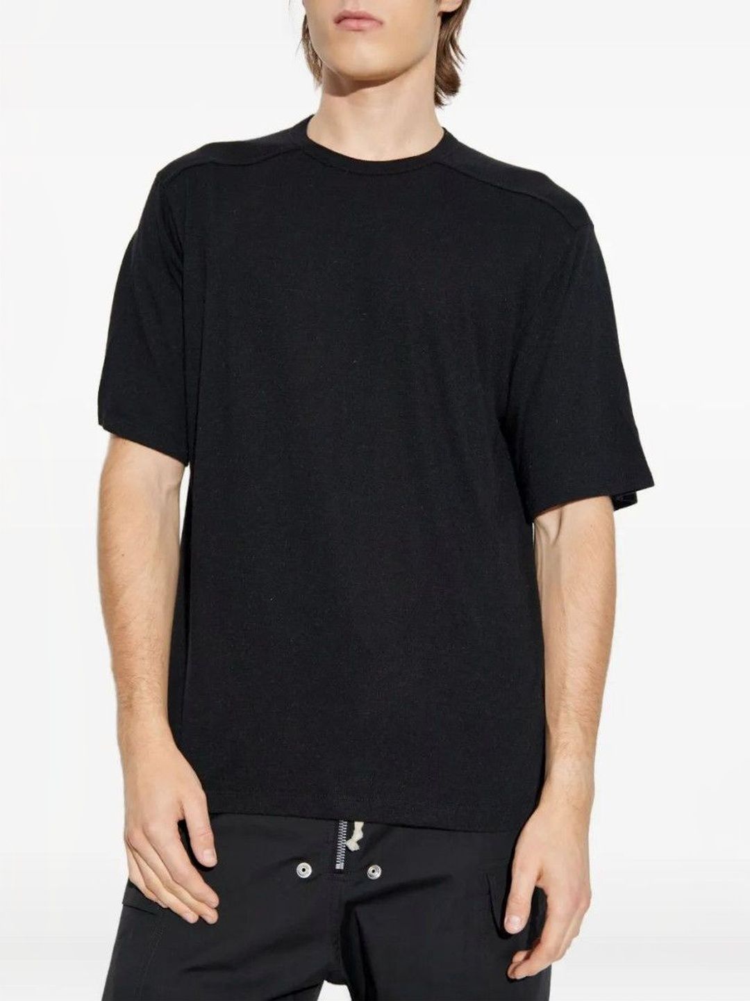 rick owens Black Crew Neck T-Shirt-picture-17