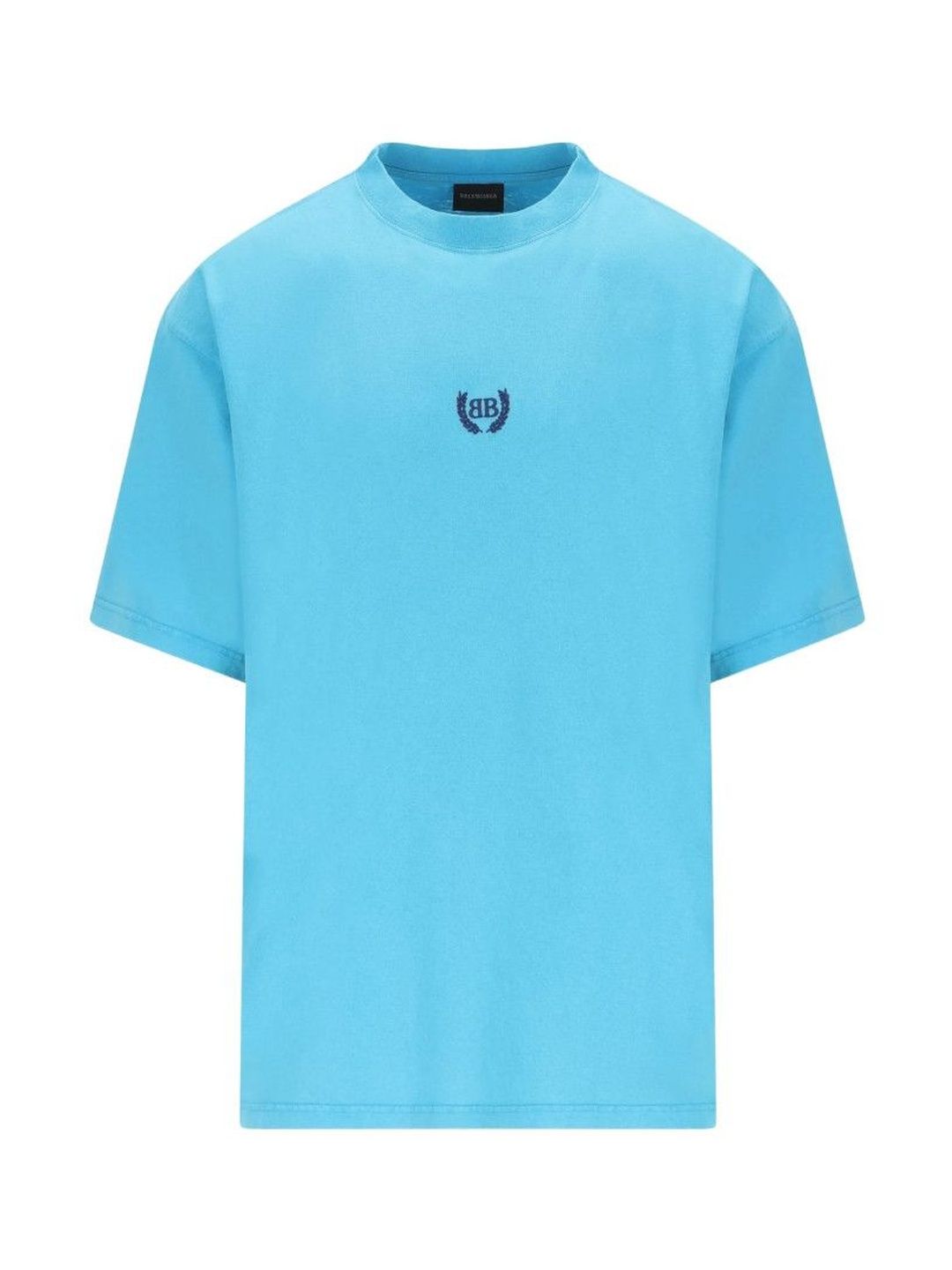 Balenciaga Light Blue Logo T-Shirt-picture-12
