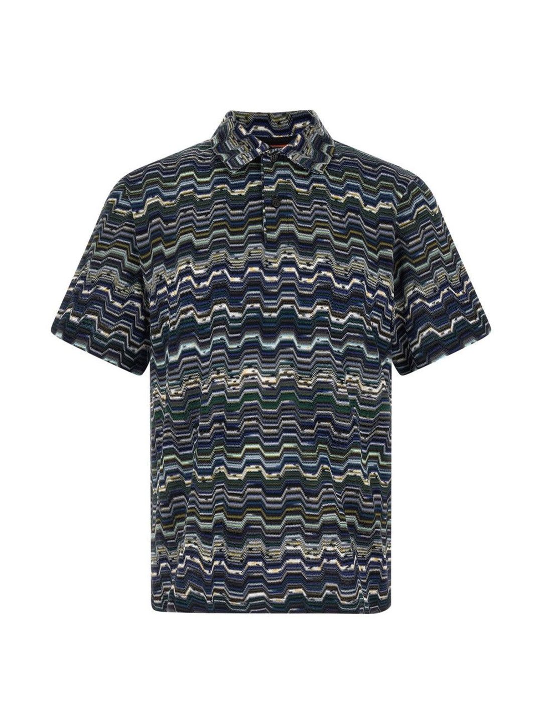 MISSONI Zigzag Printed Cotton Polo Collar Polo-picture-40