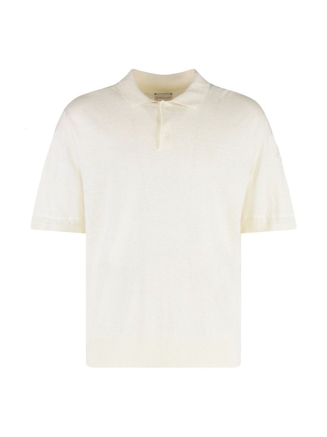 Moncler Off White Logo Patch Polo-image-16