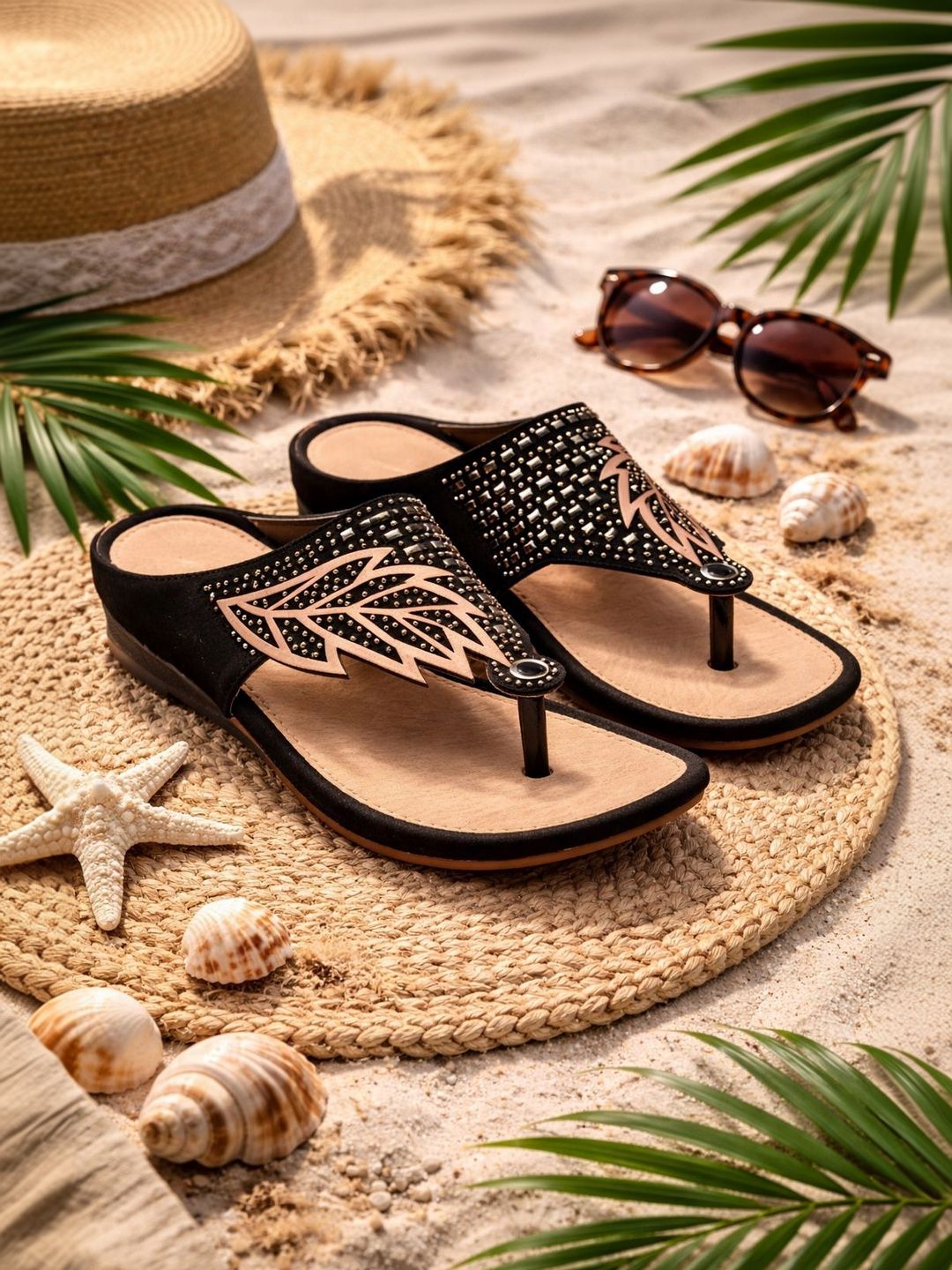 CORSICA Embellished Wedge Sandals-picture-45