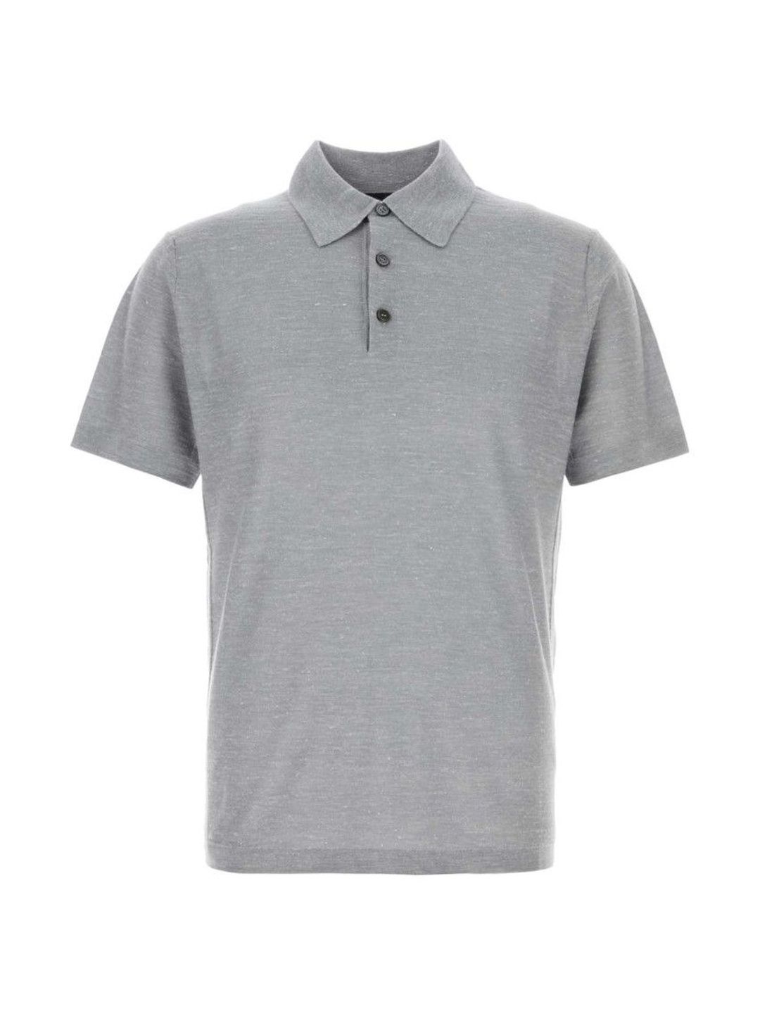 Brioni Grey Wool Blend Polo-picture-28