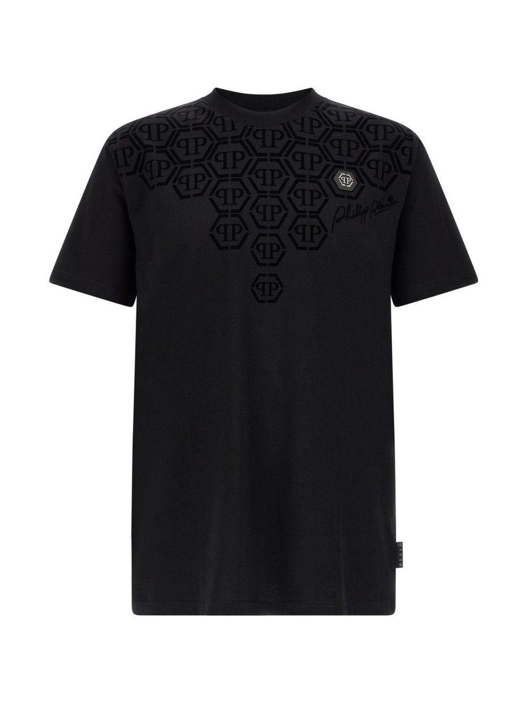 PHILIPP PLEIN Black Monogram T-Shirt-picture-49