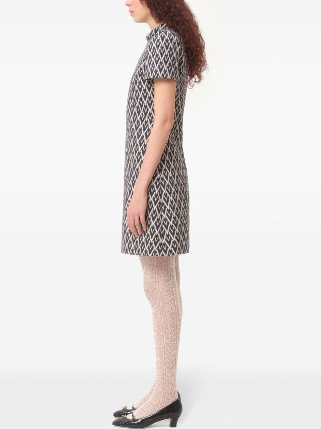 Valentino Blue Toute La V Short Dress-picture-41