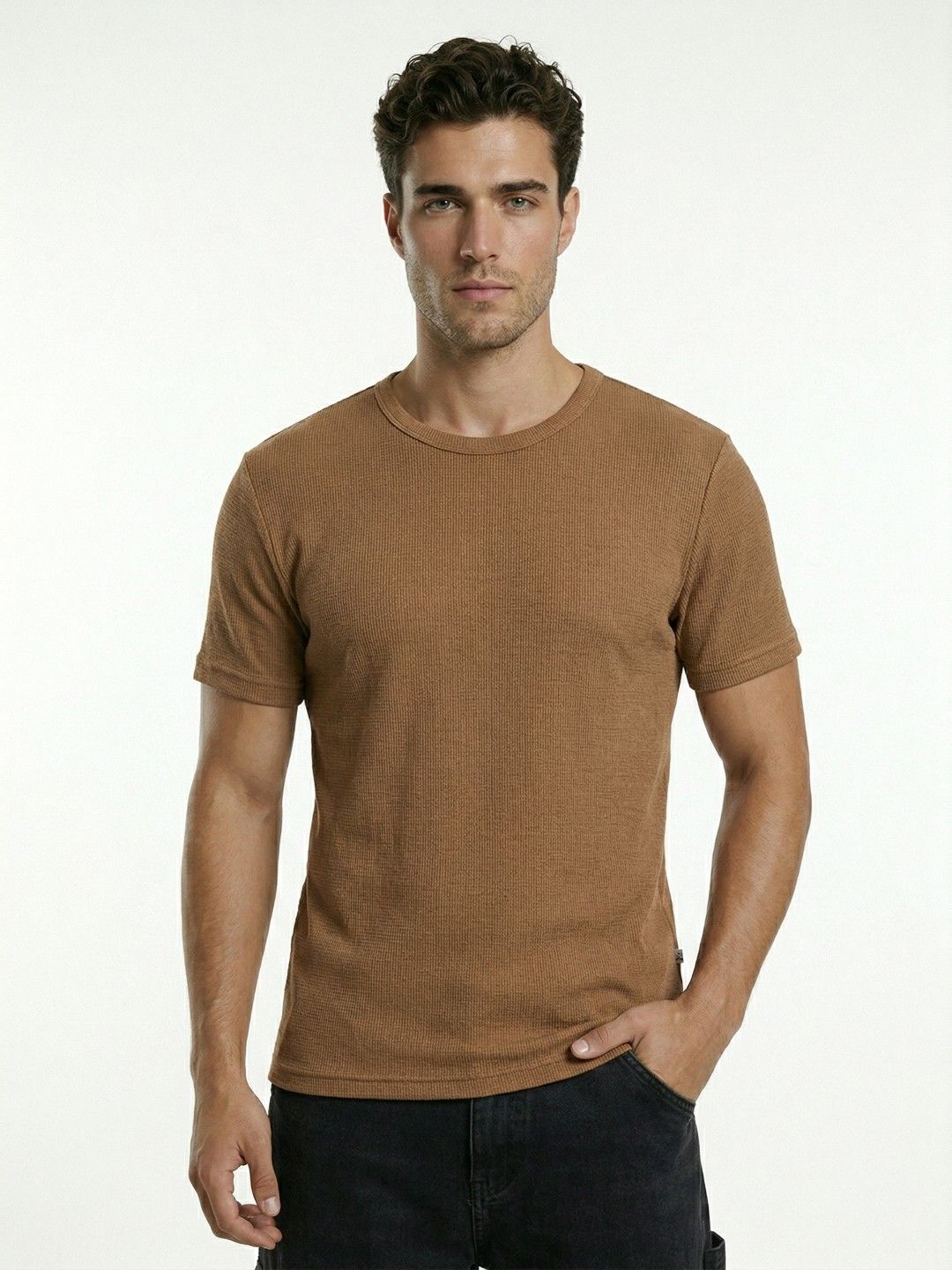 glitchez Men Textured T-shirt-picture-17