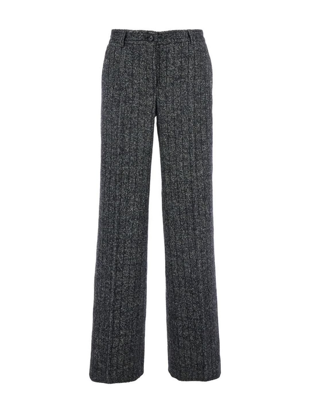 Dolce & Gabbana Grey Striped Wool Pants-picture-58