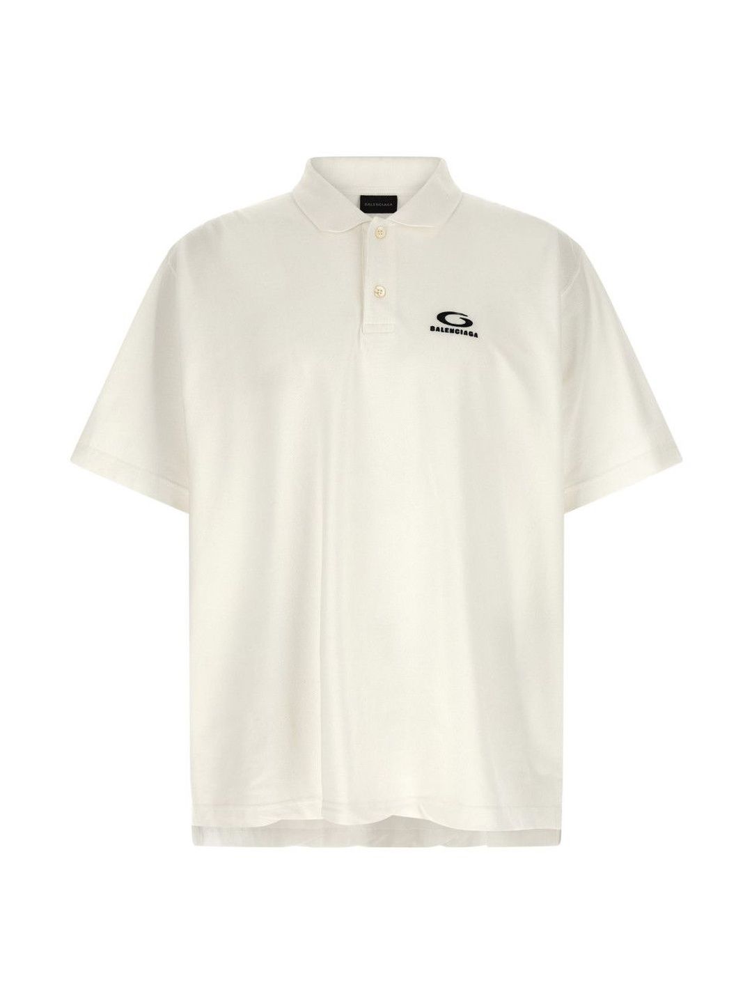 Balenciaga White Laurel Classic Polo Shirt-picture-14