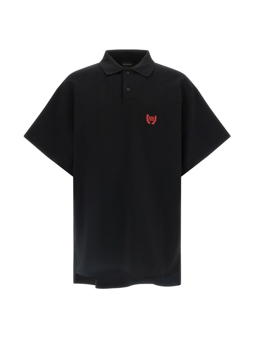 Balenciaga Black Laurel Classic Polo Shirt-picture-23