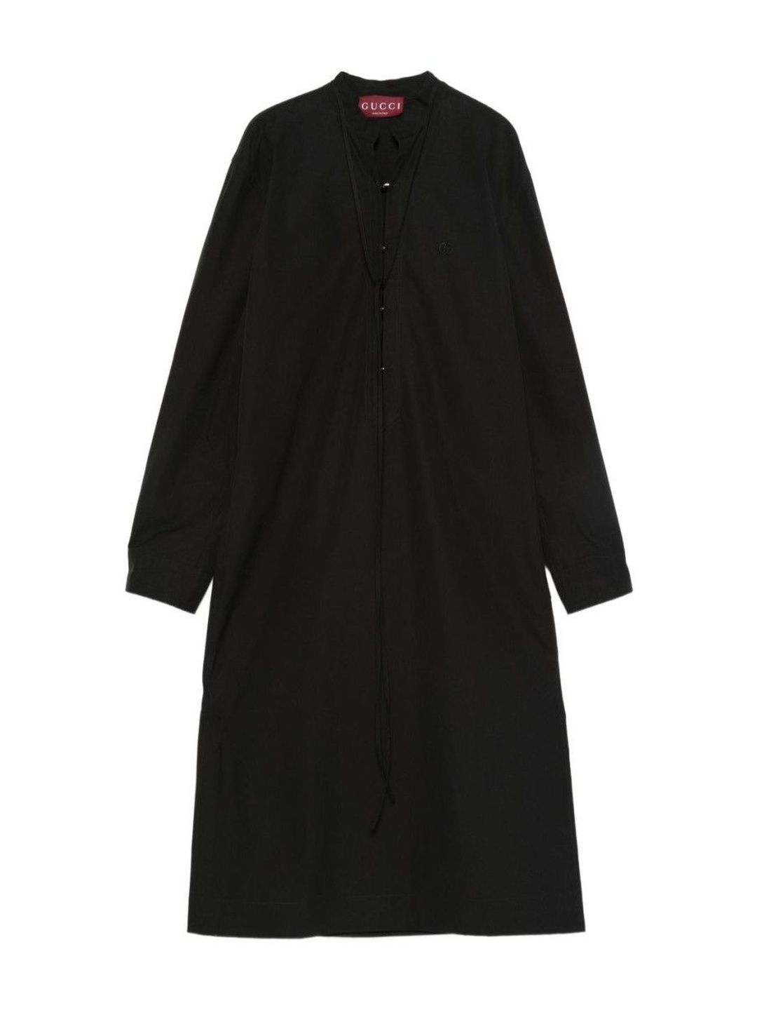 Gucci Black Cotton Poplin Dress-picture-16