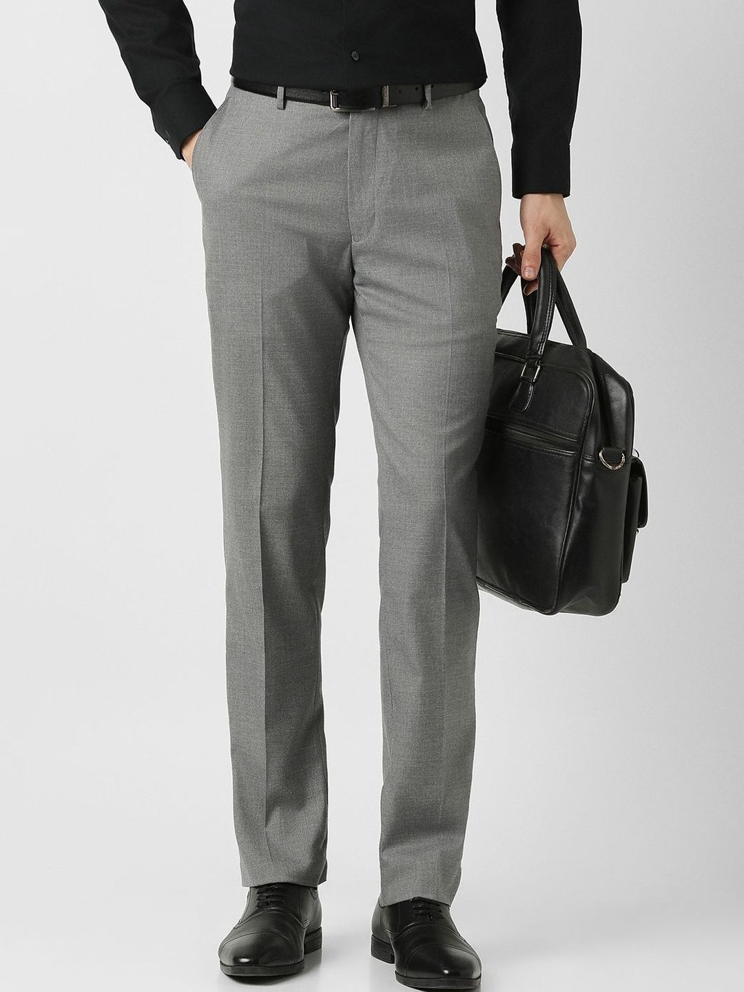 Peter England Elite Men Slim Fit Trousers-picture-22