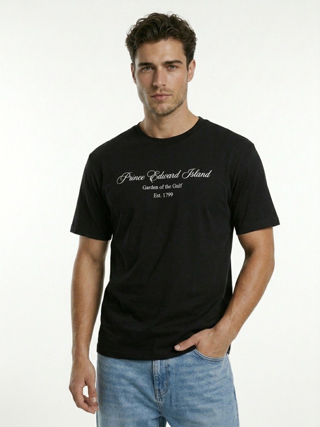 glitchez Men's Black Typography Relaxed Fit T-shirt-picture-27