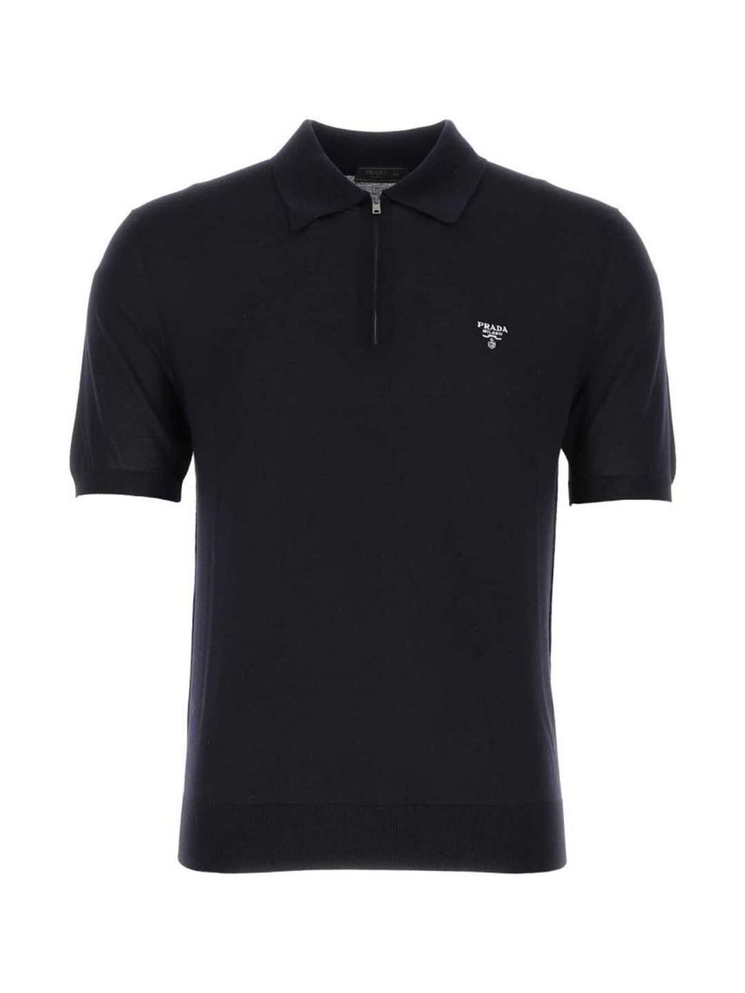Prada Midnight Blue Logo Zip Polo-picture-11