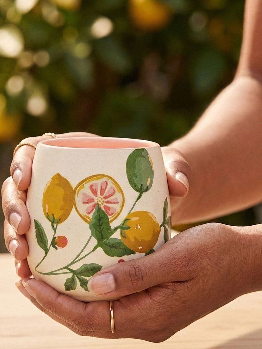 Chumbak Yellow Printed Ceramic Glossy Cups and Mugs-image-29