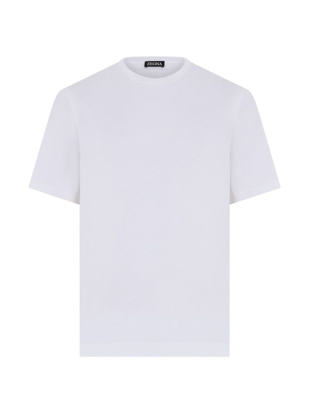 Zegna White Round Neck Cotton T-Shirt-picture-30