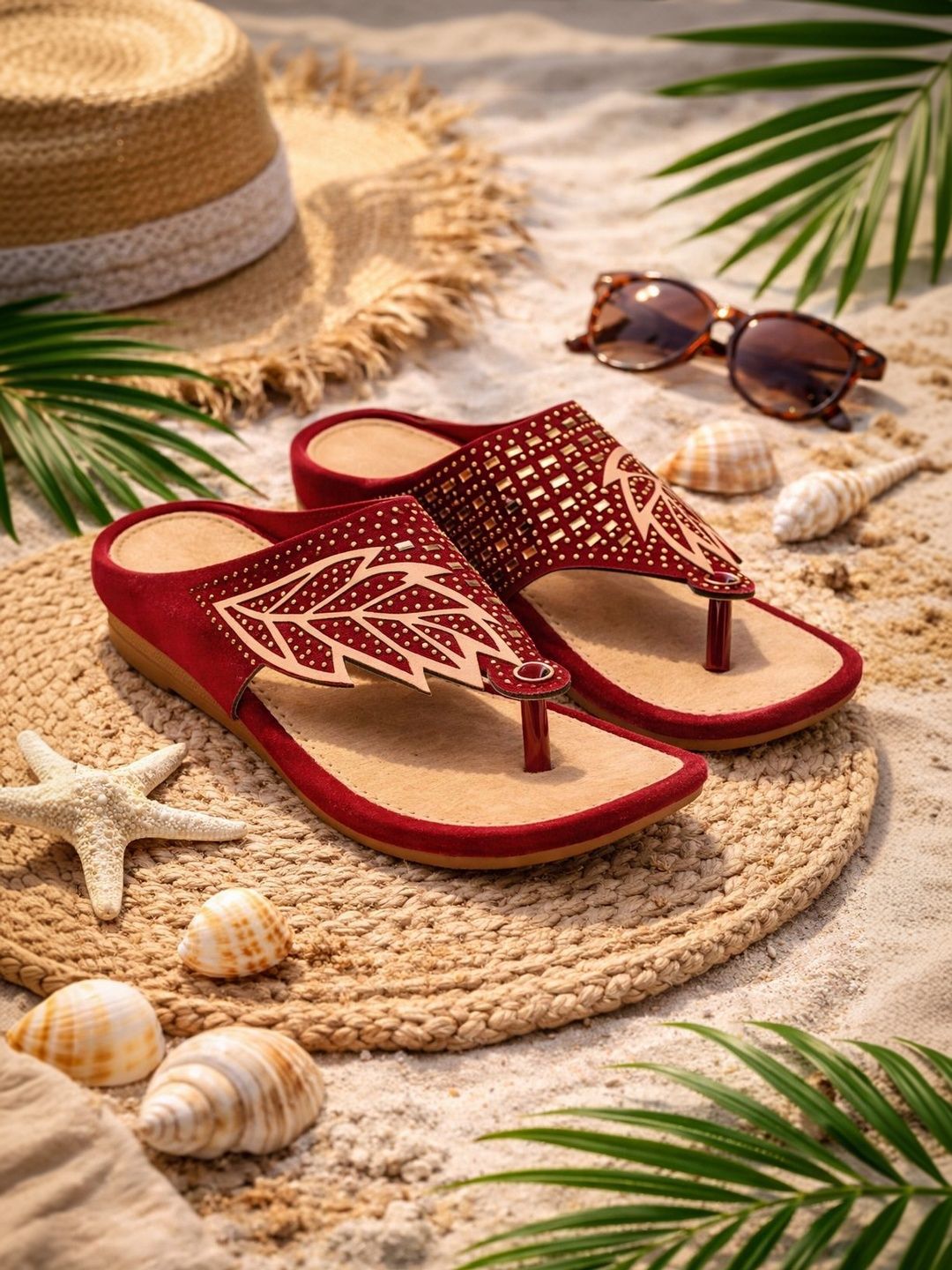 CORSICA Embellished Wedge Sandals-picture-40