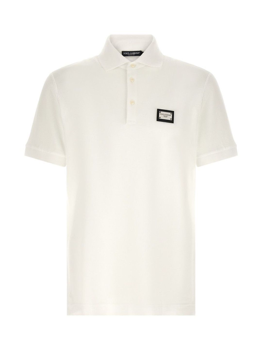 Dolce & Gabbana White Logo Plate Polo-picture-55