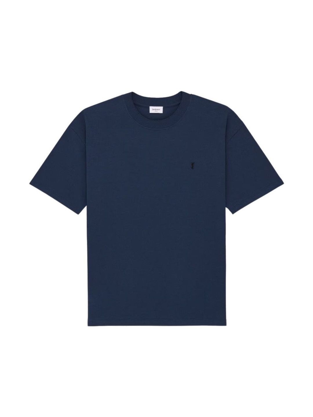 Saint Laurent Navy Blue Logo T-Shirt-picture-40