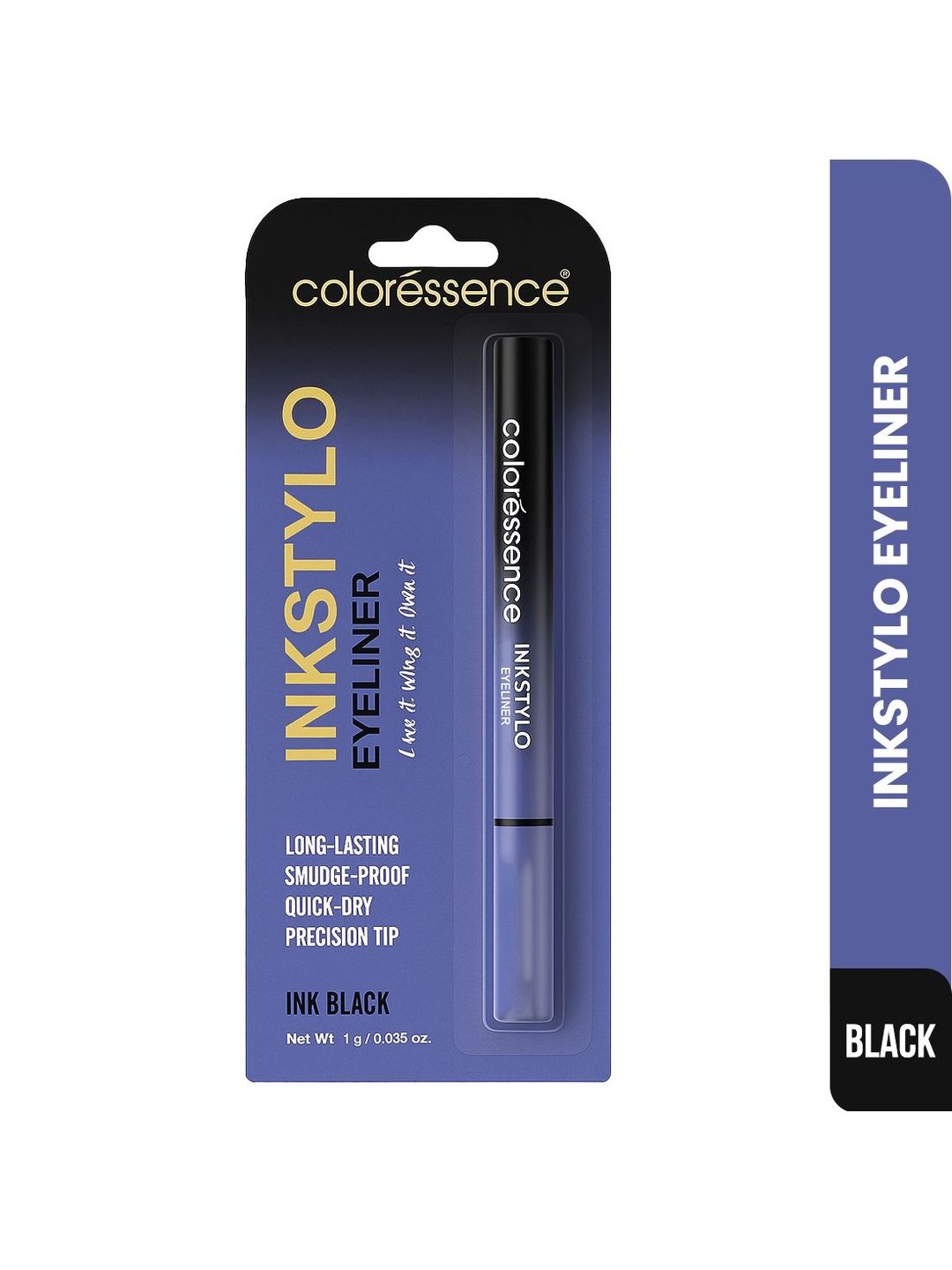 Coloressence Ink Stylo Waterproof Formula Sketch Pen Eyeliner - 1g - Black-picture-20