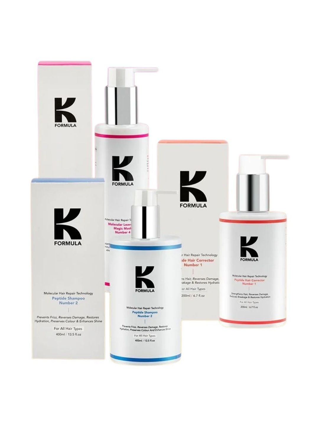 K Formula Set Of 3 Shampoo- 400 ml- Mask- 200 ml & Hair Corrector- 200 ml-image-36