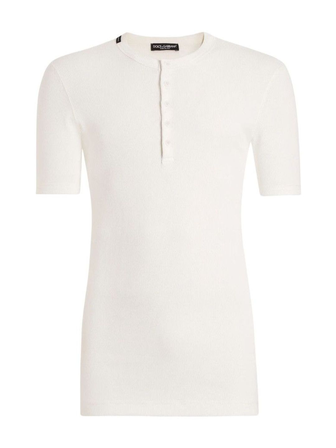 Dolce & Gabbana White Buttoned T-Shirt-picture-37