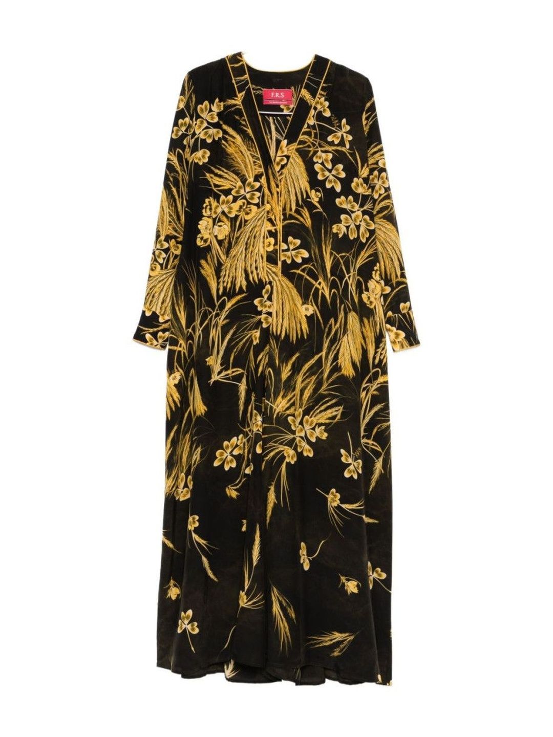 F.R.S For Restless Sleepers Brown Floral-Print Maxi Dress-picture-15