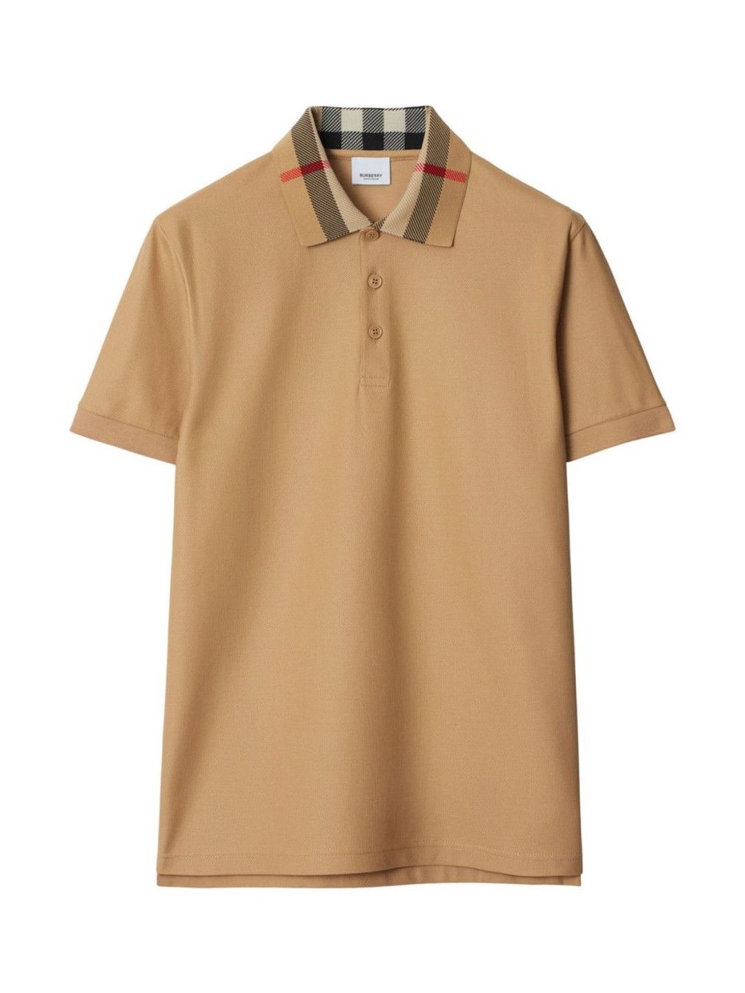 Burberry Beige Check Collar Polo-picture-49