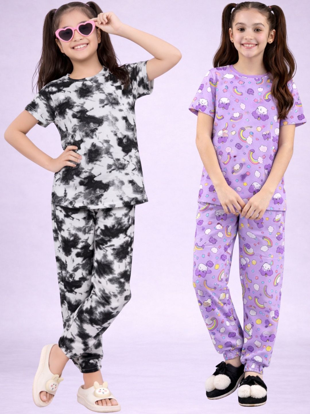 LITBABY Girls Printed Maxi Nightdress-image-39