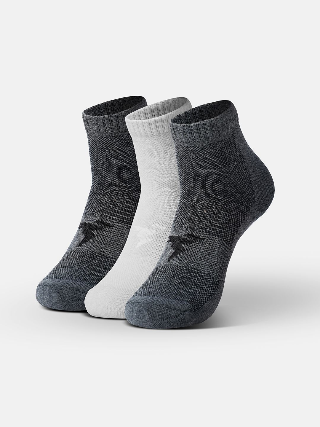 Technosport Unisex Pack of 3 Patterned Ankle Length Socks-picture-43