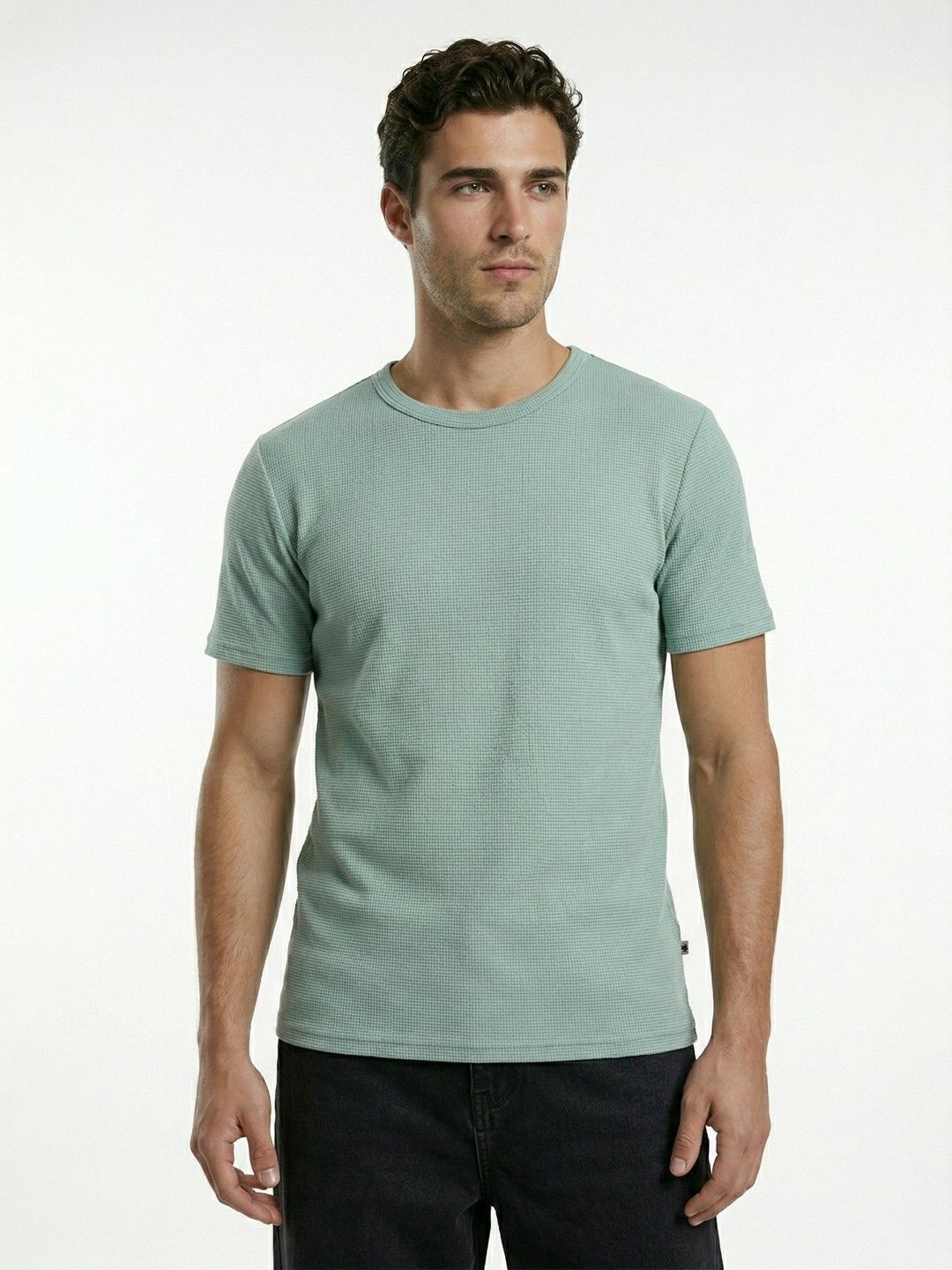 glitchez Men Textured T-shirt-image-30