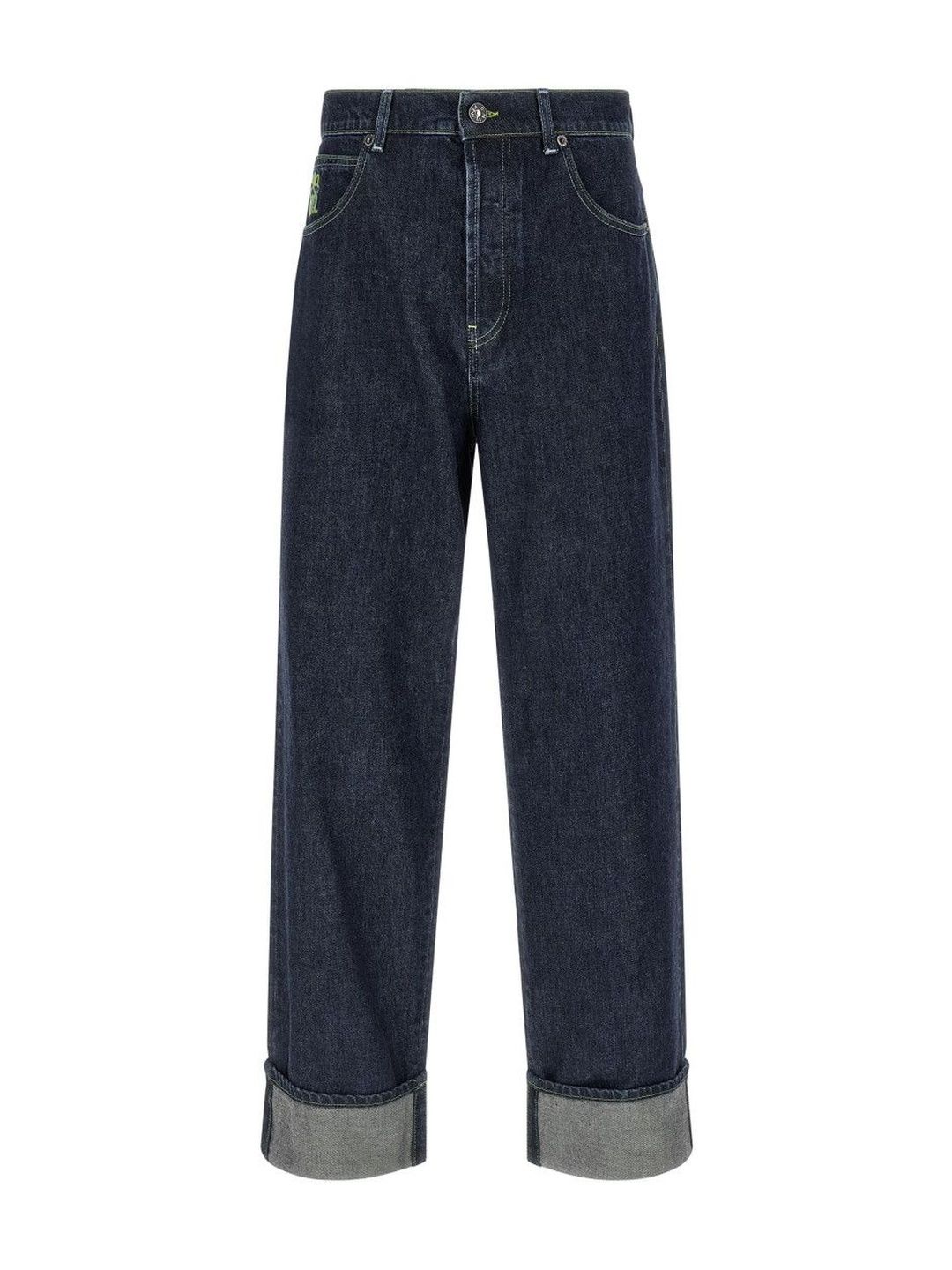 Marni Blue Logo Embroidery Jeans-picture-22