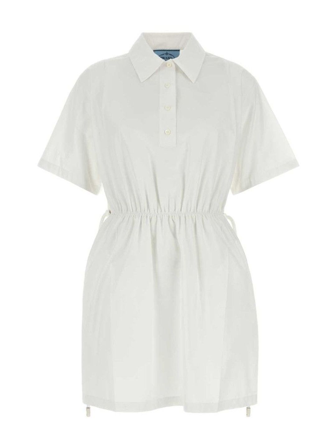 Prada White Poplin Shirt Dress-image-33