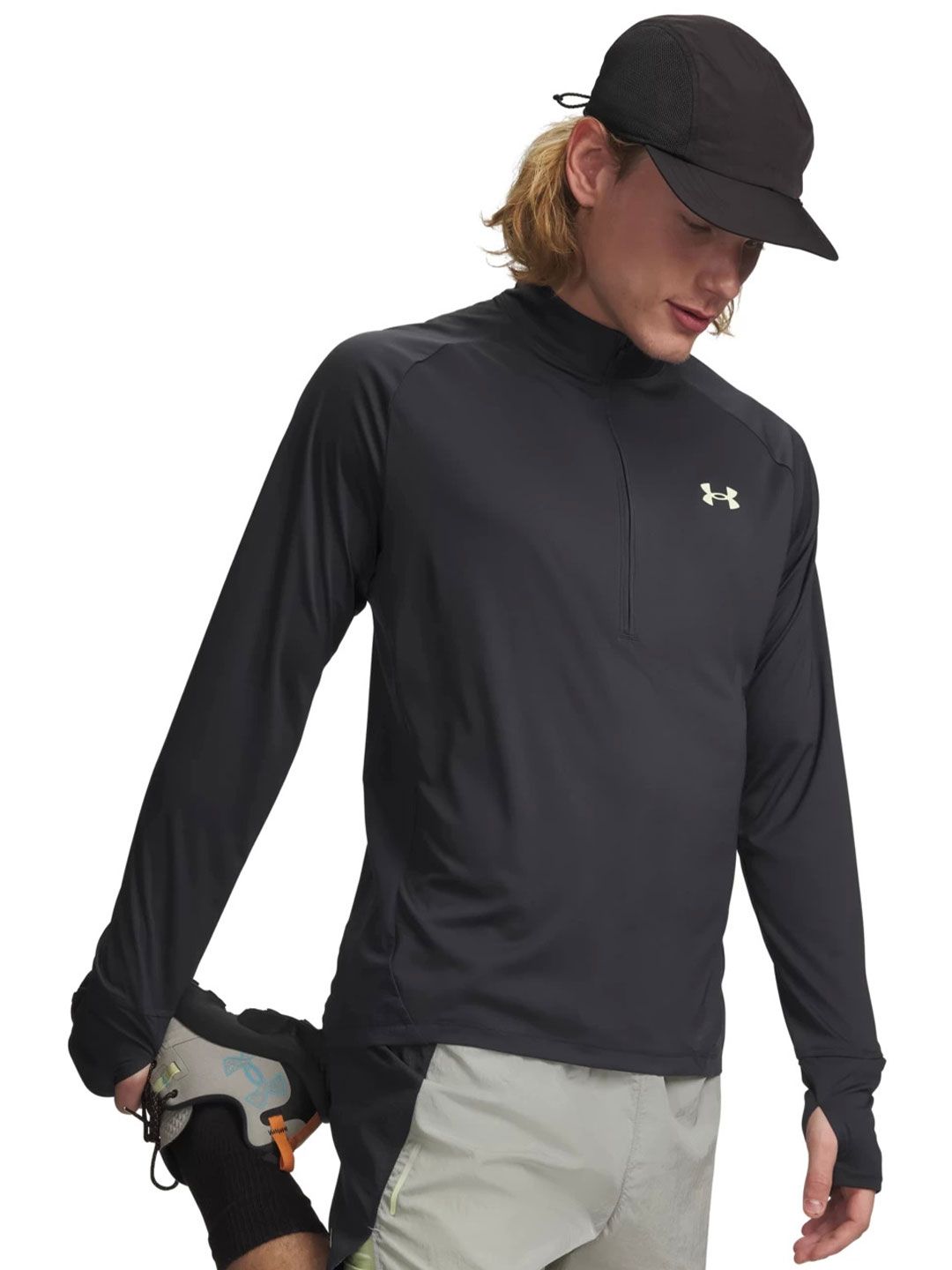 UNDER ARMOUR Slim-Fit Explor Trail Run Zip Long Sleeves T-Shirt-picture-10