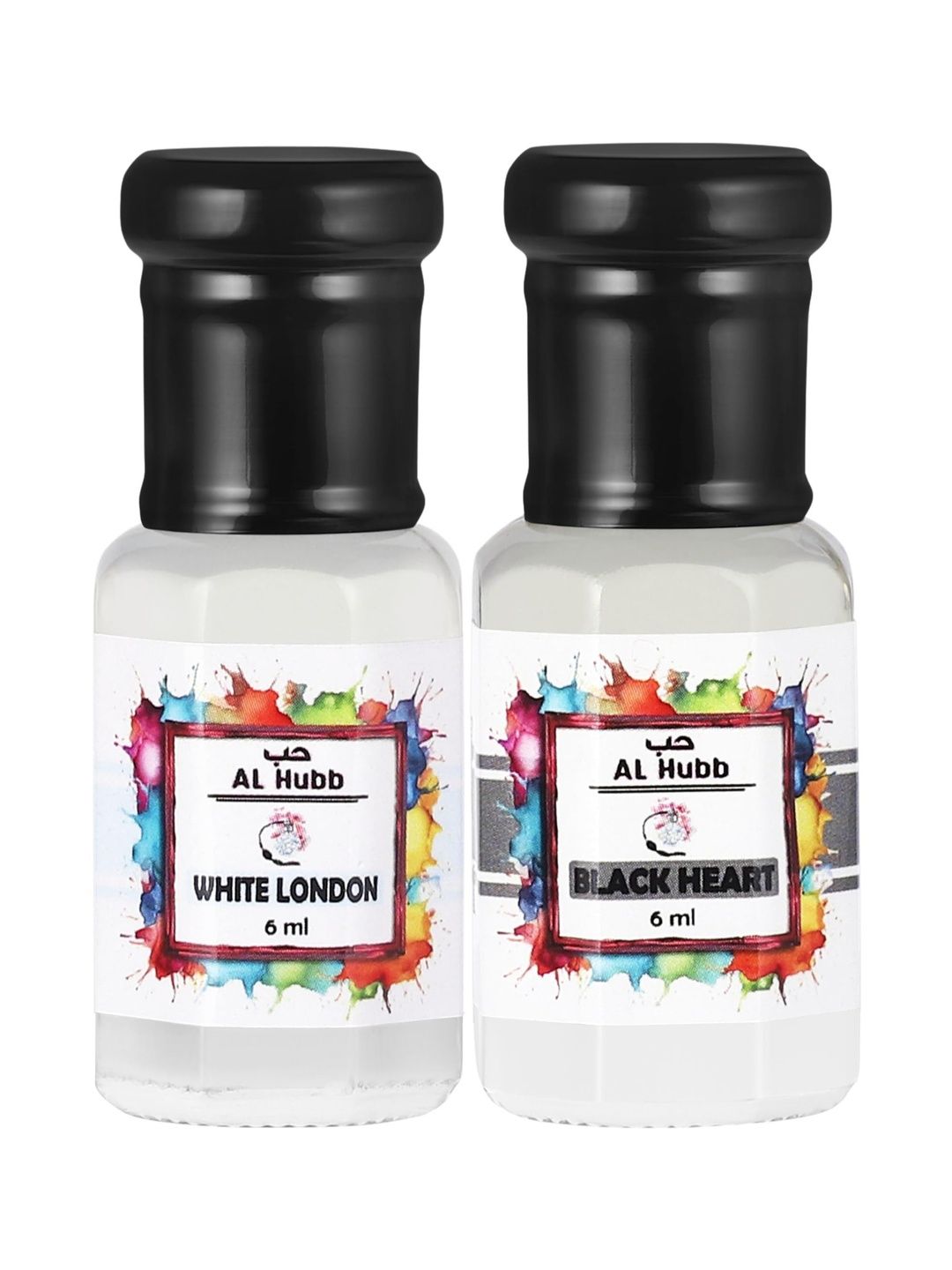 AL Hubb Set Of 2 White London & Black Heart Long Lasting Attar - 6 ml Each-image-17