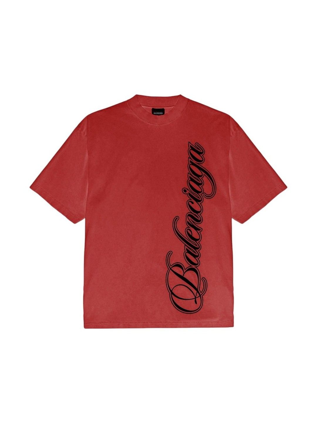 Balenciaga Red Logo T-Shirt-picture-15