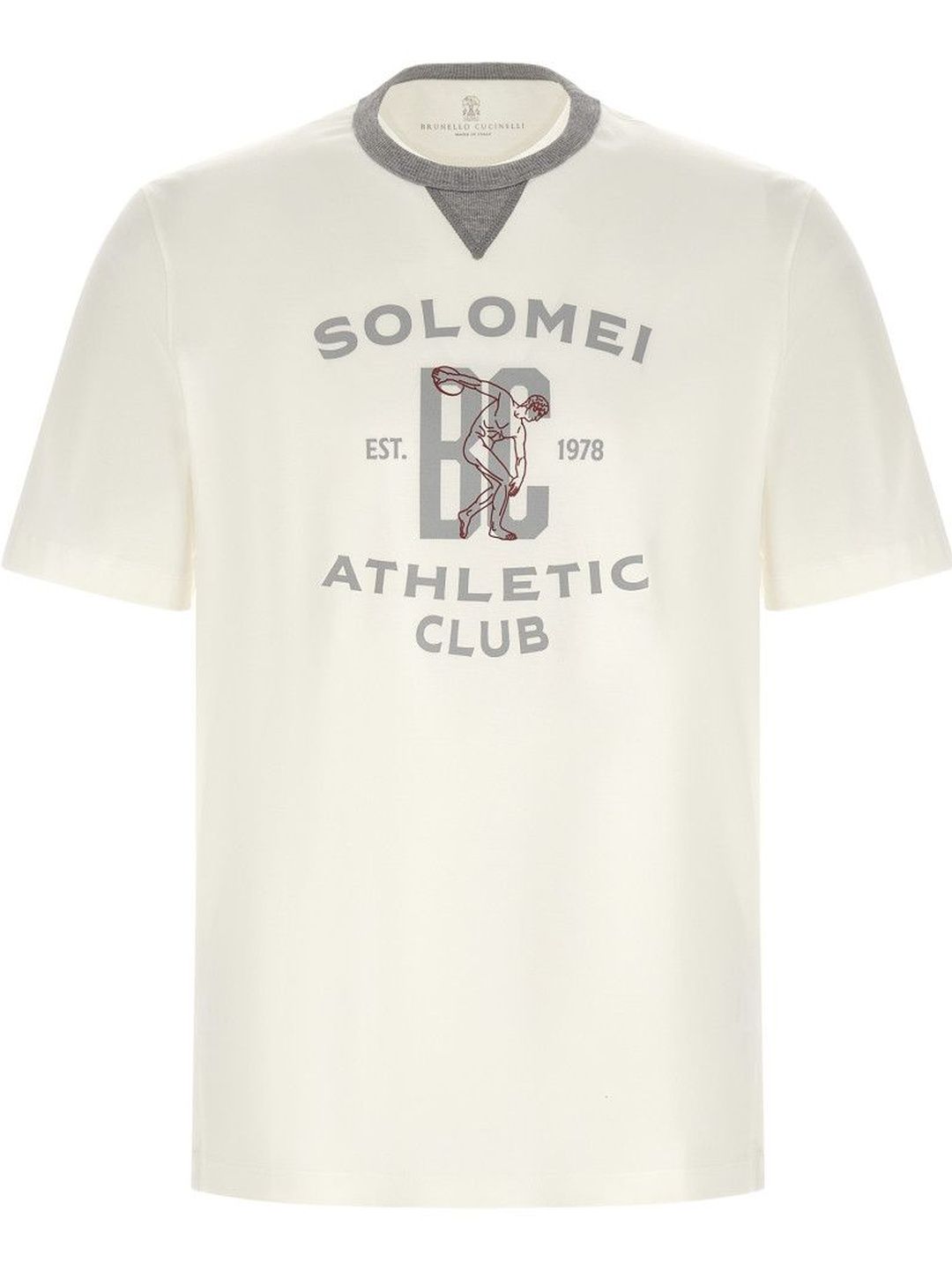 Brunello Cucinelli White Printed T-Shirt-picture-29