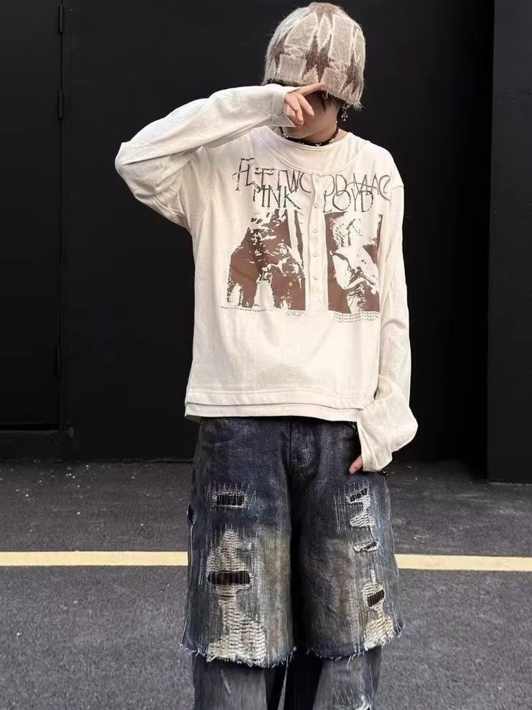 StyleCast x Revolte Men Music Printed Oversized Polyester T-shirt-picture-56