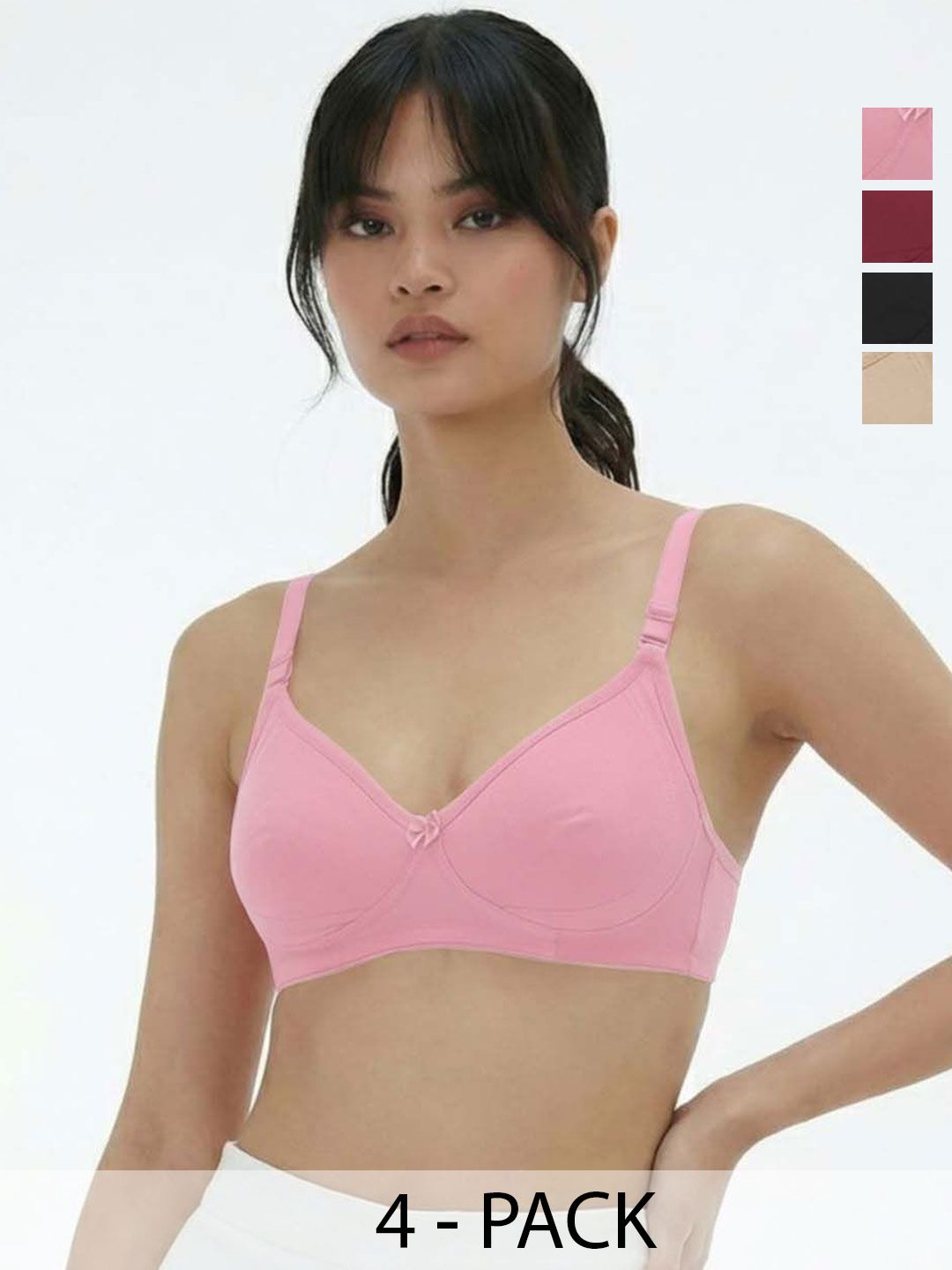 GENZILOOKS Pack Of 4 Full Coverage Bra-picture-14