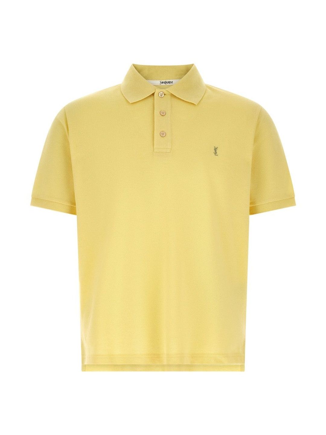 Saint Laurent Yellow Cassandre Polo Shirt-picture-25