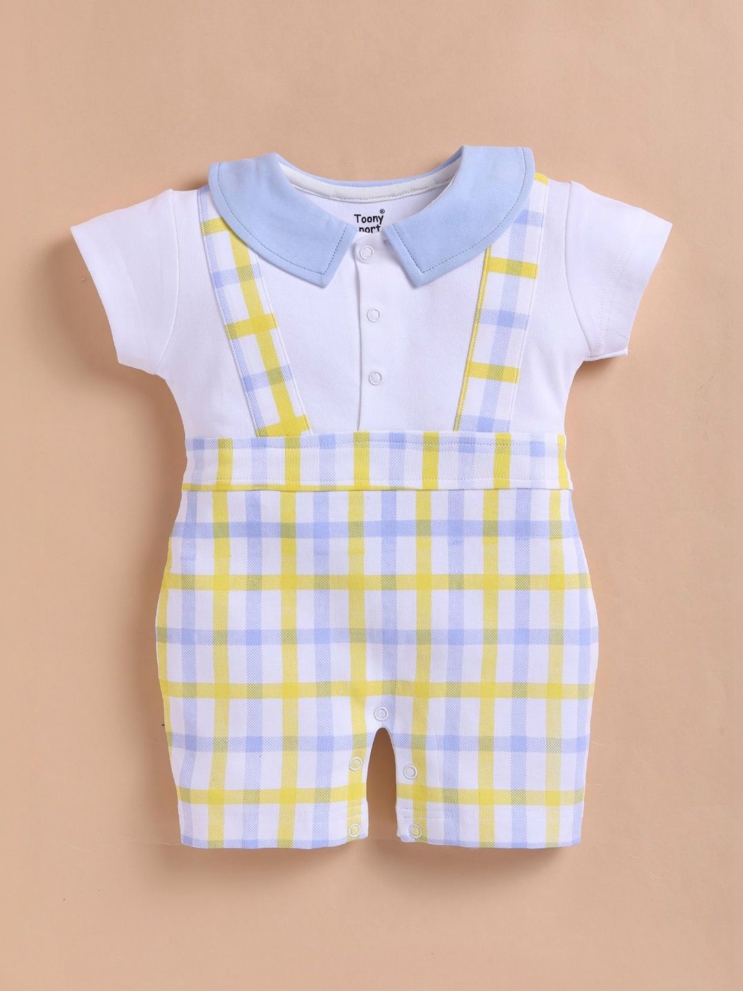 Toonyport Boys Printed Cotton Round Neck Romper-image-49