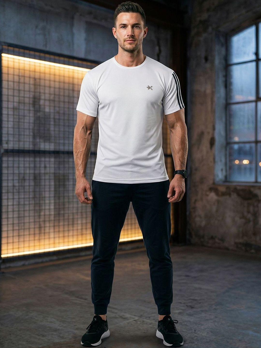 HRX by Hrithik Roshan Brand Logo Round Neck Regular Fit T-shirt-picture-49