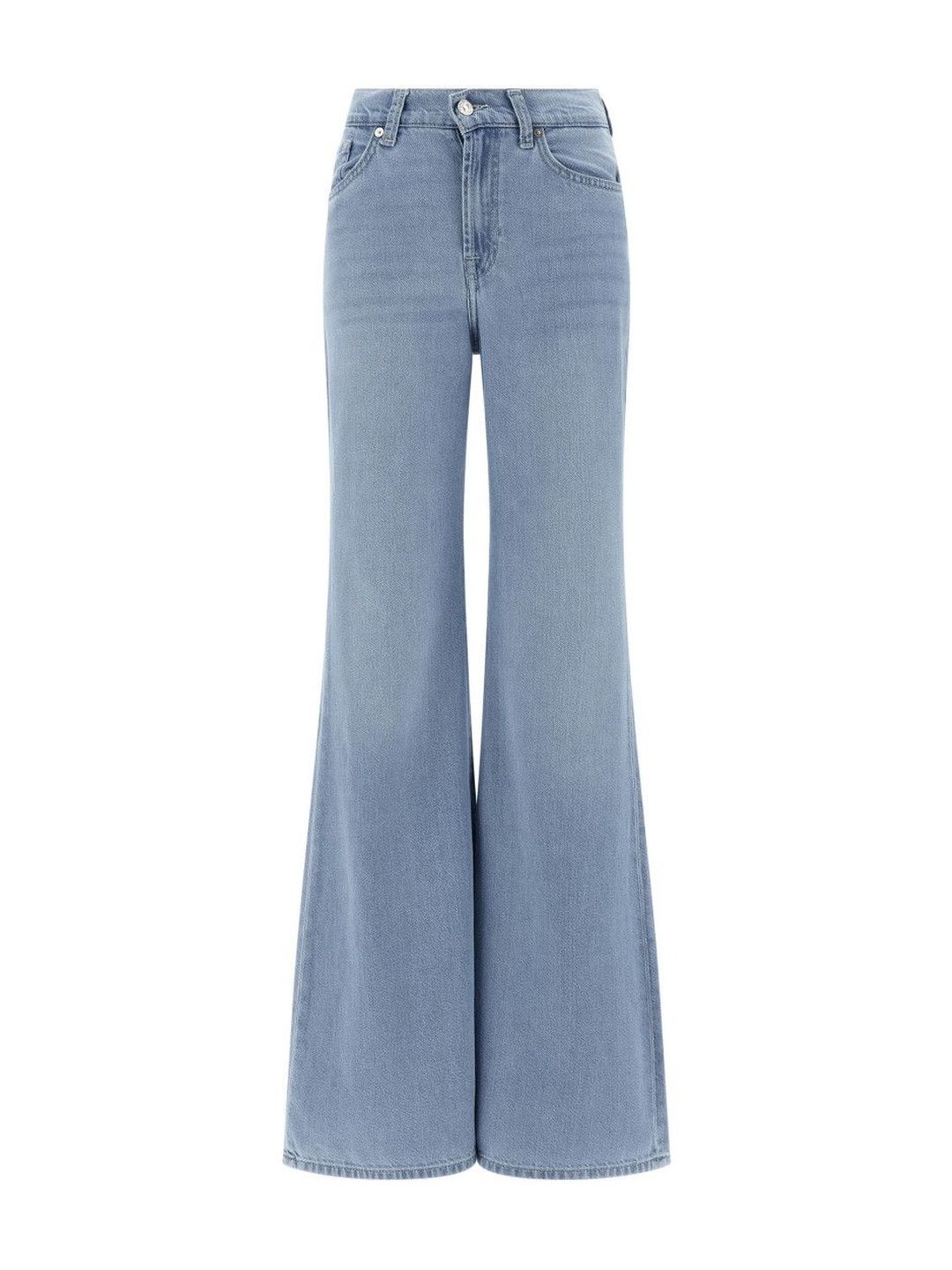 7 For All Mankind Light Blue Retro Flare Hana Jeans-image-1