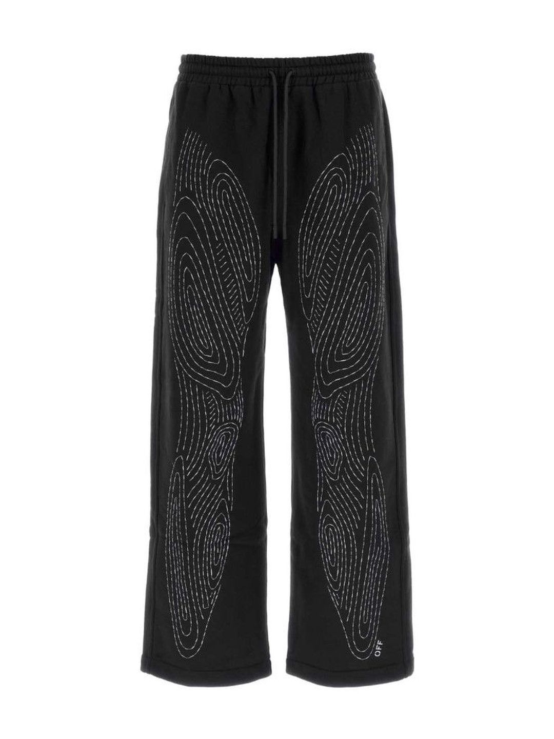 Off-White Black Cotton Joggers-picture-13