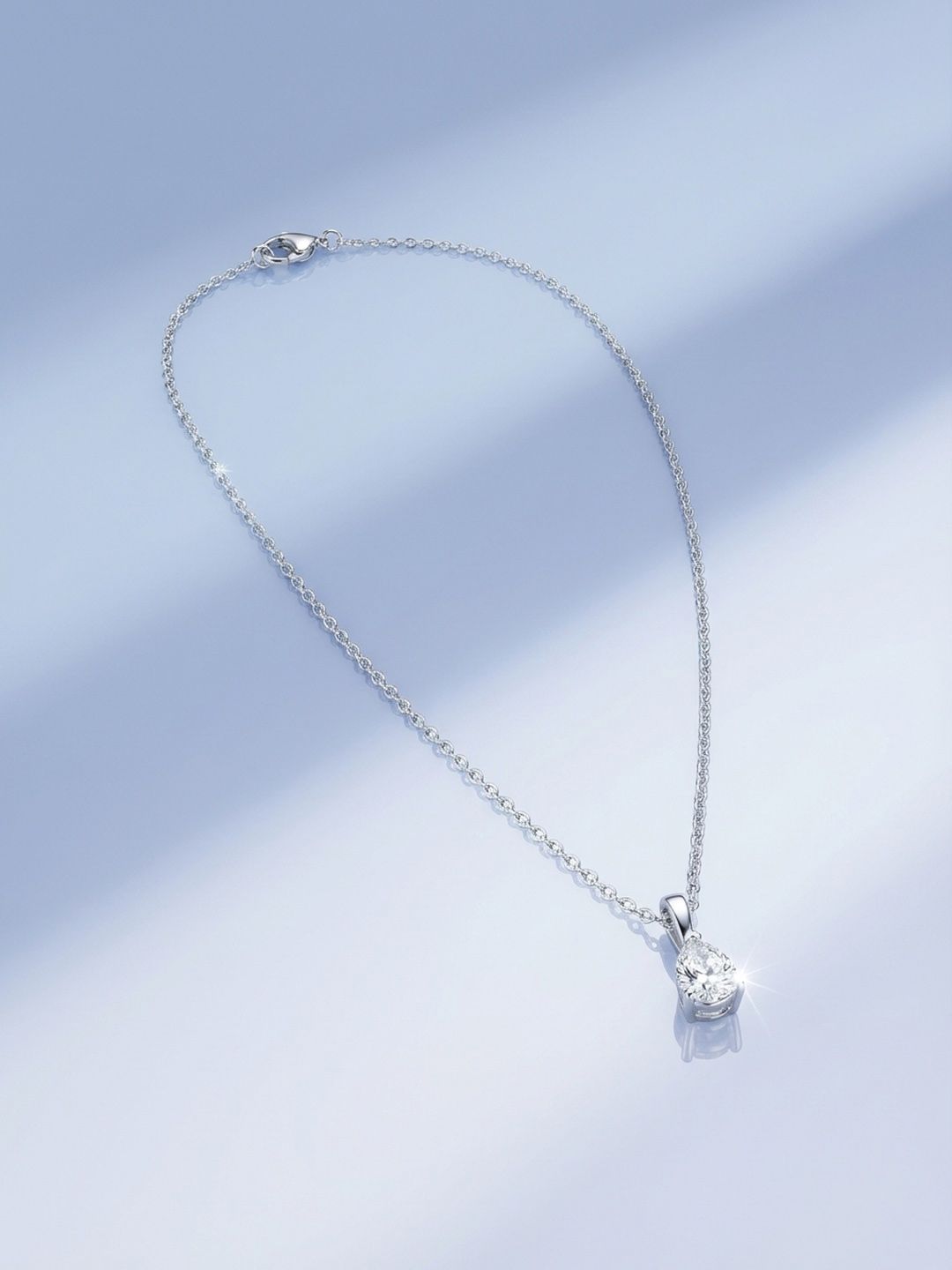 Truly by glitchez 925 Sterling Silver Lab Grown Diamond 0.75Carat Pendant Diamond -0.505 g-image-21