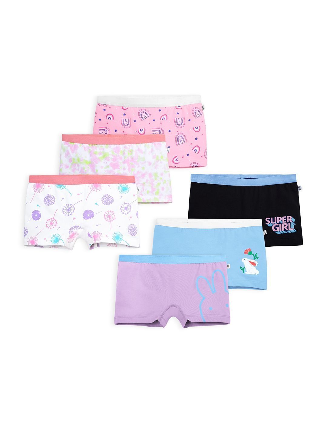 You Got Plan B Pack of 6 Cotton Blend Printed Trunks-picture-35