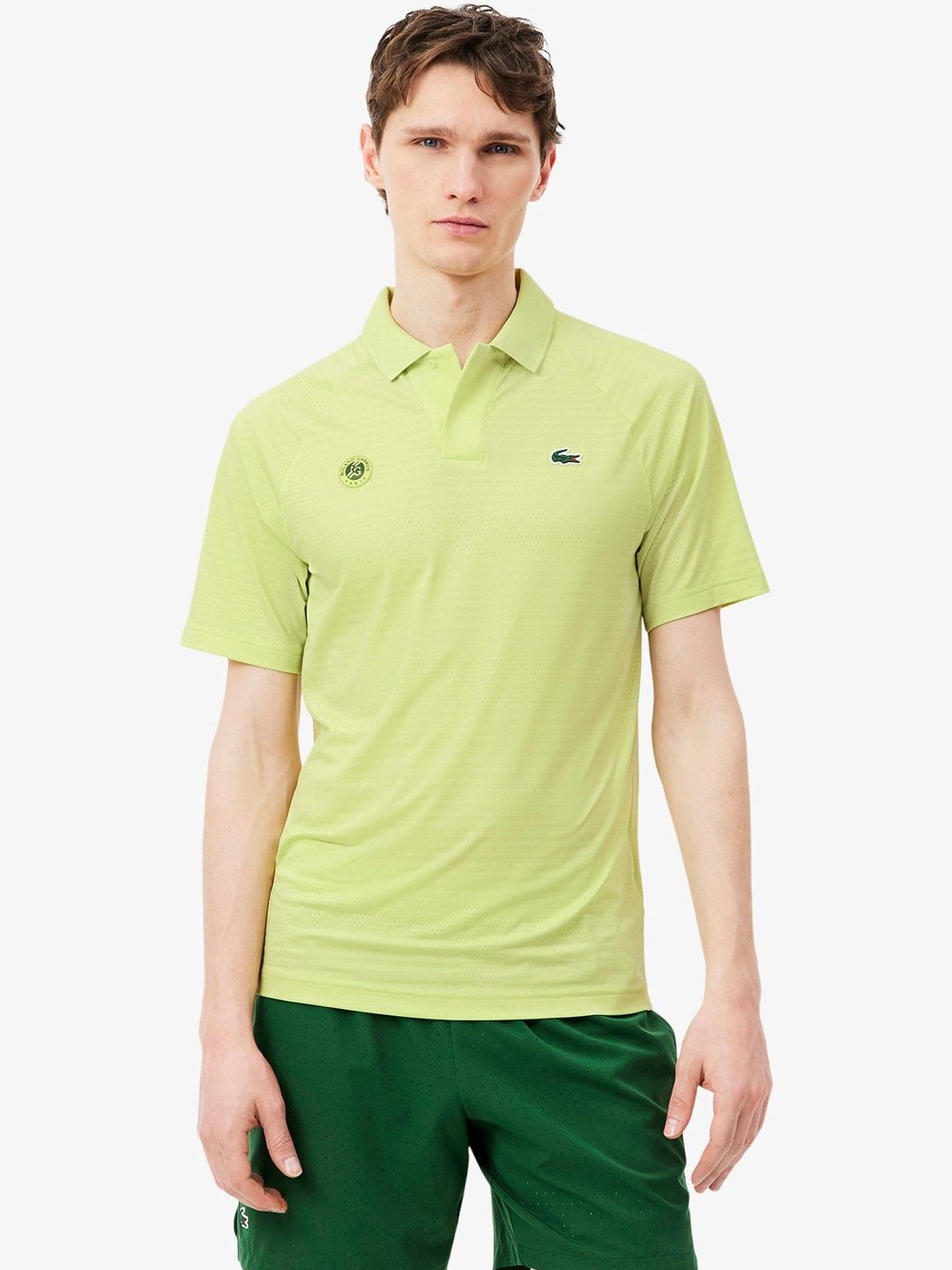 Lacoste Men Brand Logo Polo Collar Slim Fit T-shirt-image-35