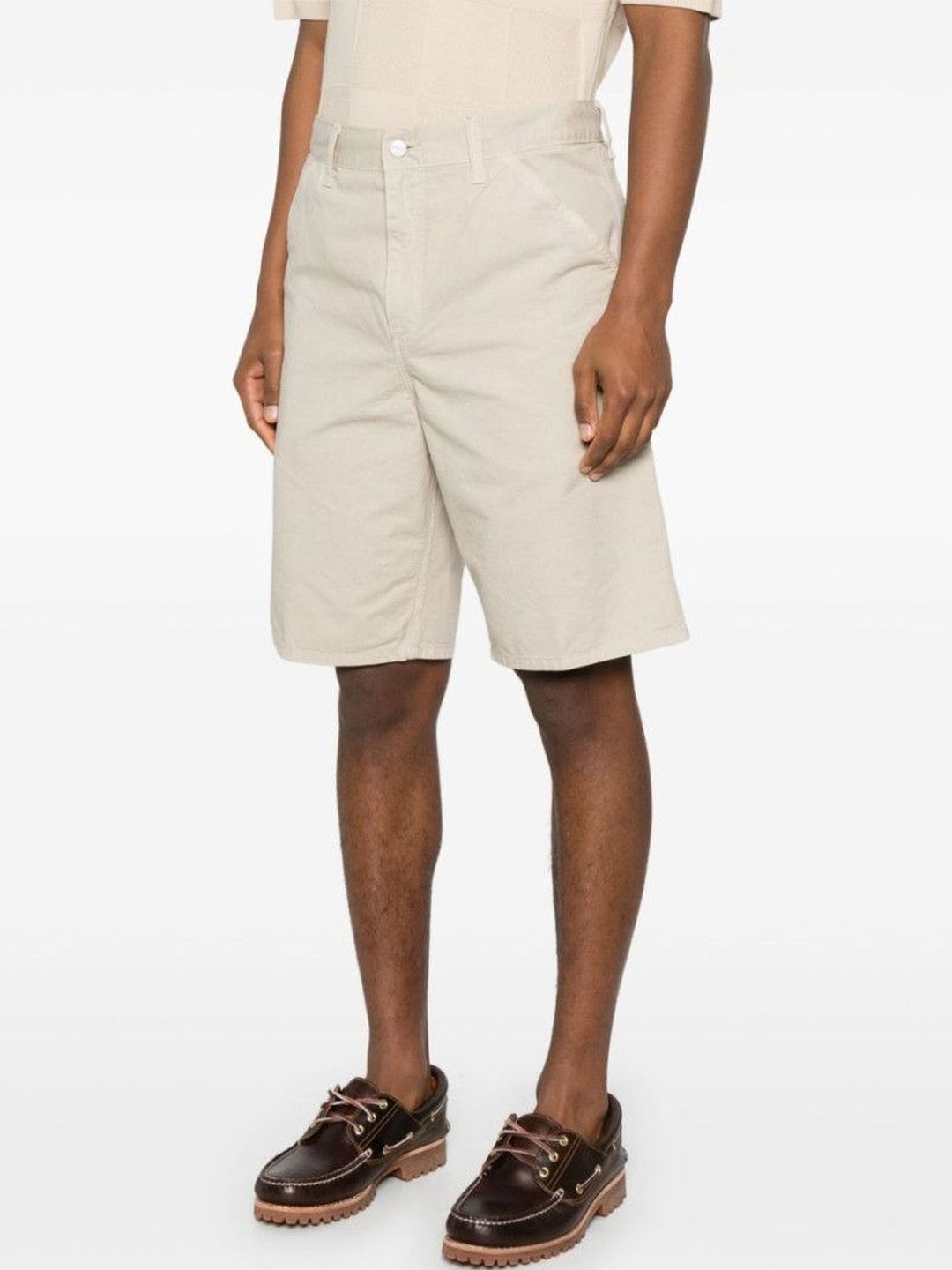 Carhartt WIP Beige Single Knee Shorts-picture-18