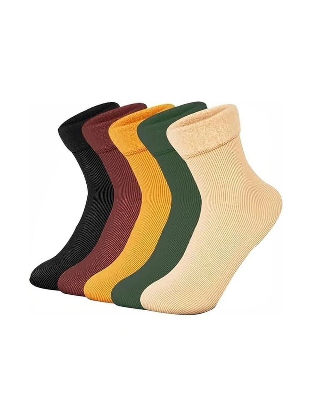 GARUN Men Pack of 5 Cotton Blend Ankle Length Socks-picture-31